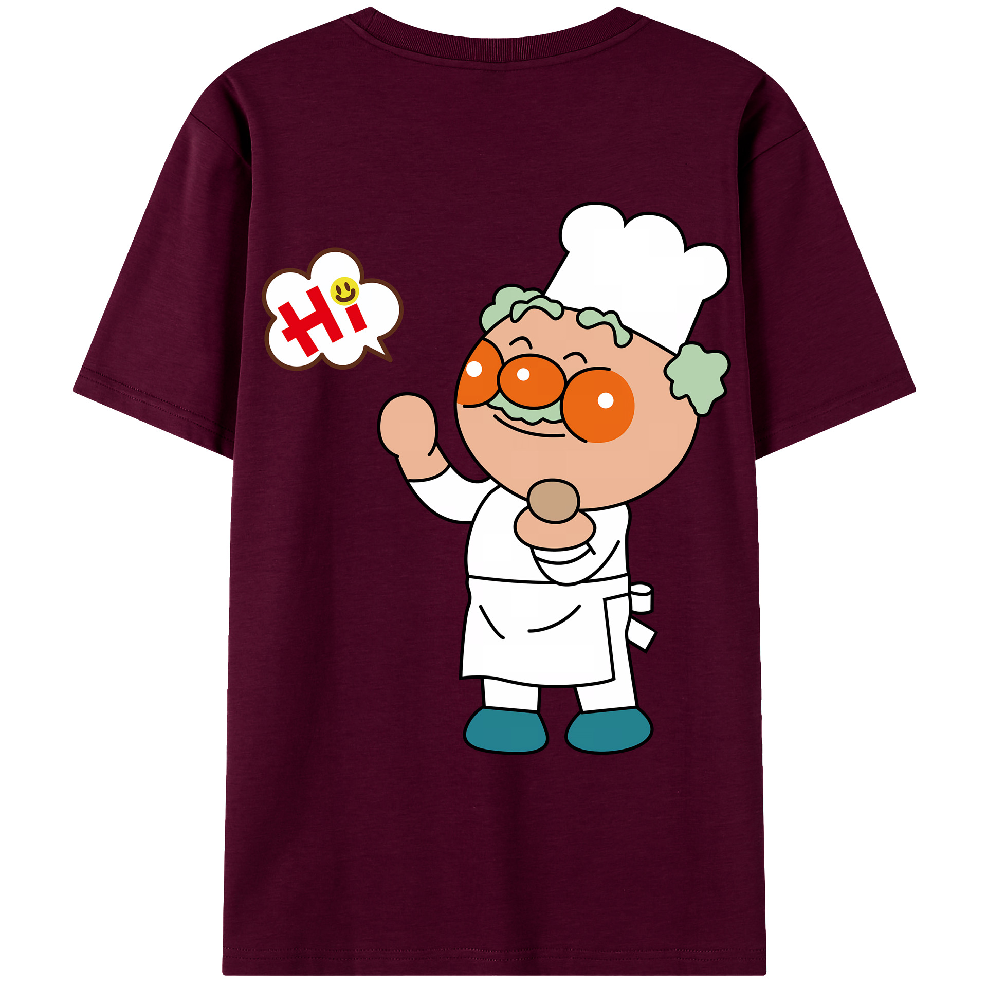 （画像用） アンパンマン Anpanman レディース半袖Tシャツ(バックプリント)
